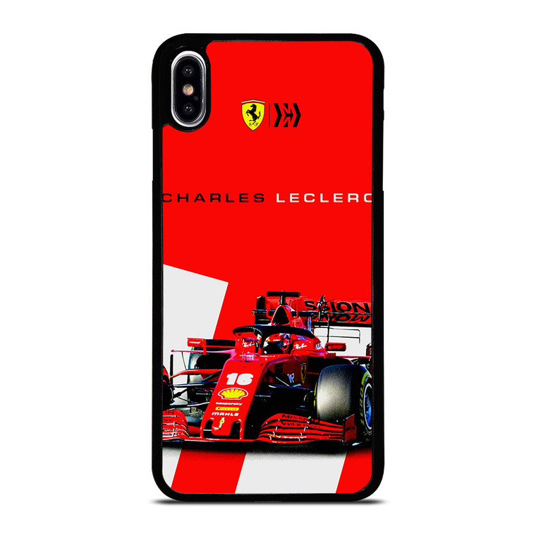 SCUDERIA FERRARI CHARLES LECLERC F1 iPhone XS Max Case Cover