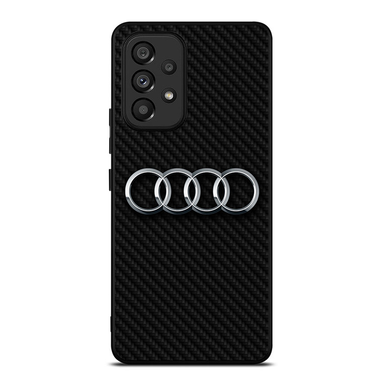 AUDI MOTOR CARBON FIBER Samsung Galaxy A53 Case Cover AUDI MOTOR CARBON FIBER Samsung Galaxy A53 Case Cover