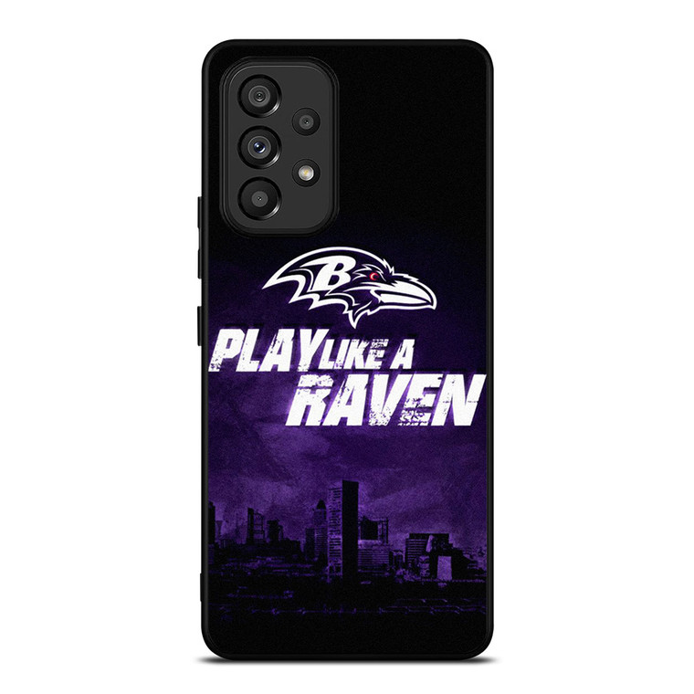 BALTIMORE RAVENS WORD Samsung Galaxy A53 Case Cover BALTIMORE RAVENS WORD Samsung Galaxy A53 Case Cover