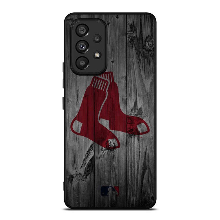 BOSTON RED SOX BASEBALL MLB WOOD LOGO Samsung Galaxy A53 Case Cover