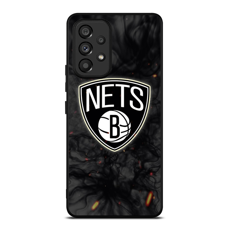 BROOKLYN NETS BASKETBALL NBA FIRE Samsung Galaxy A53 Case Cover