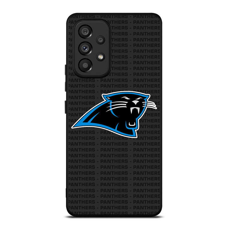 CAROLINA PANTHERS FOOTBALL TEXT Samsung Galaxy A53 Case Cover