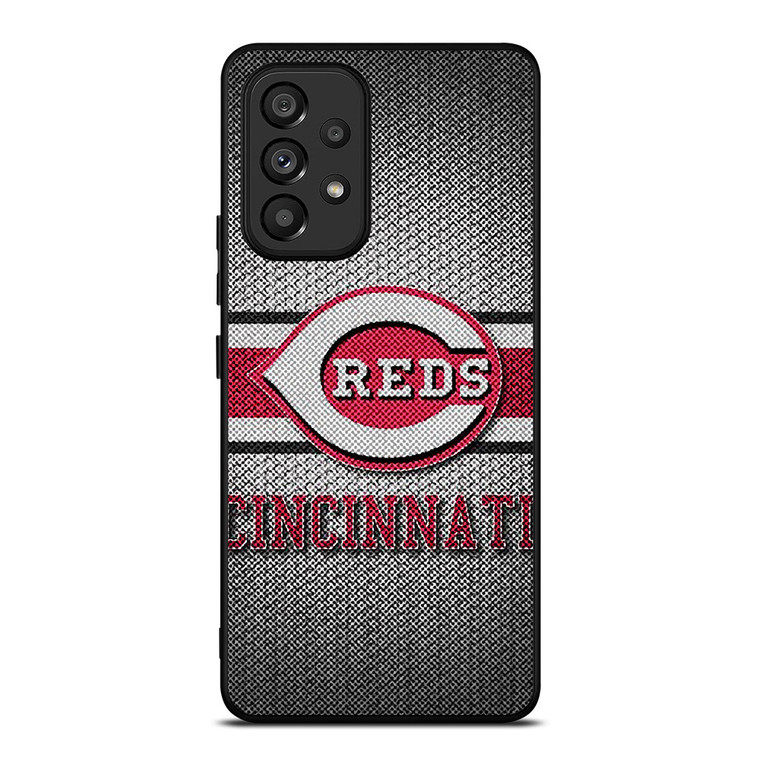 CINCINNATI RED MLB BASEBALL METAL Samsung Galaxy A53 Case Cover