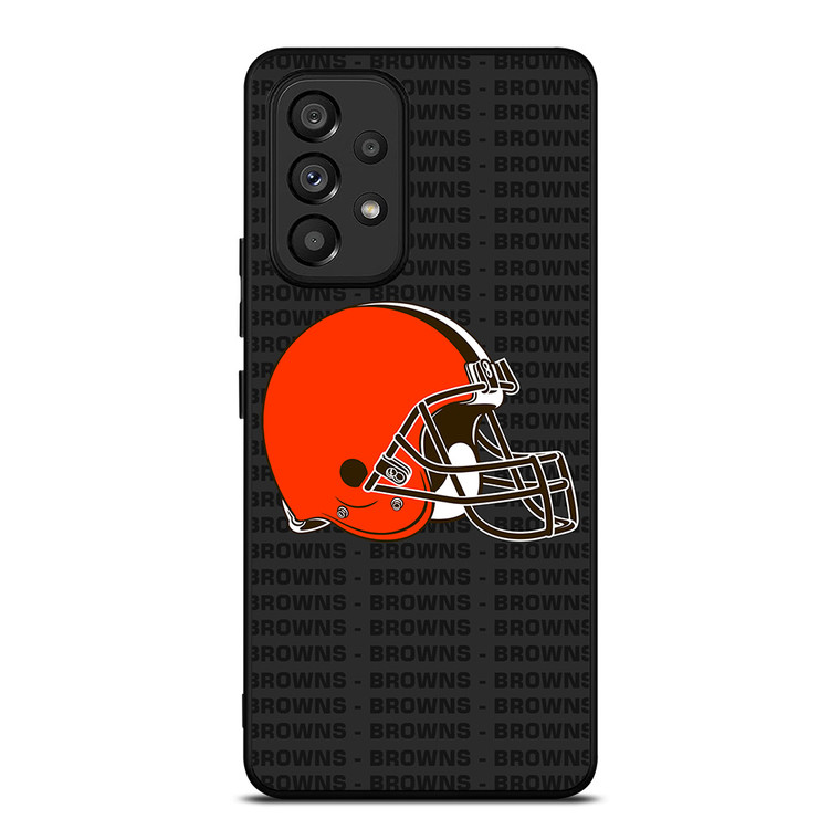 CLEVELAND BROWNS FOOTBALL TEXT Samsung Galaxy A53 Case Cover