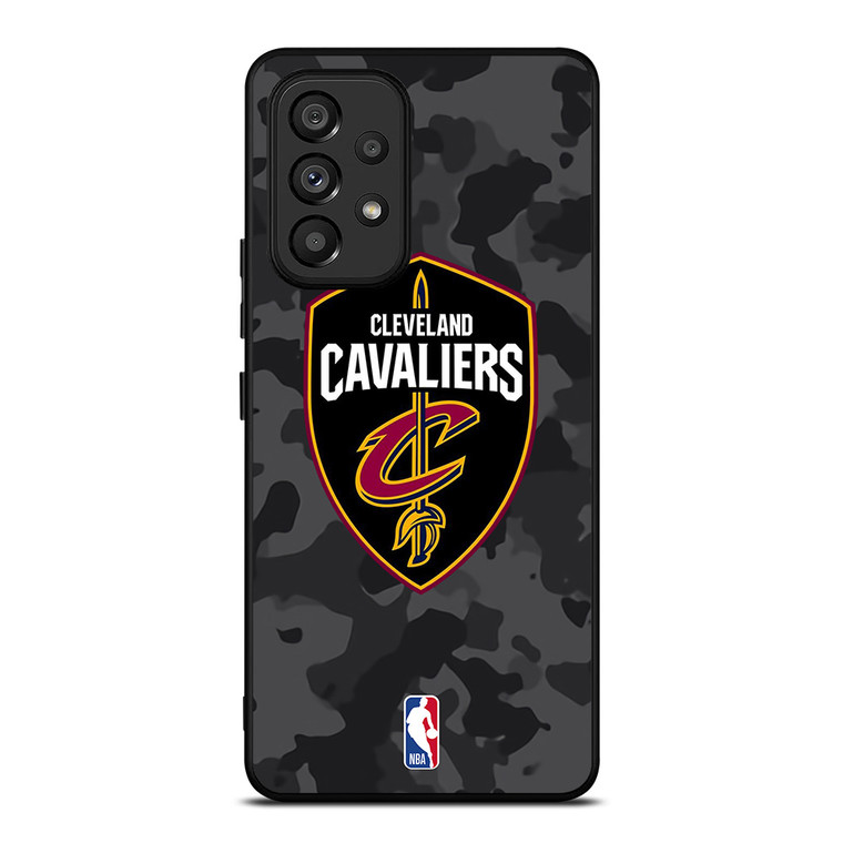 CLEVELAND CAVALIERS BLACK CAMO Samsung Galaxy A53 Case Cover