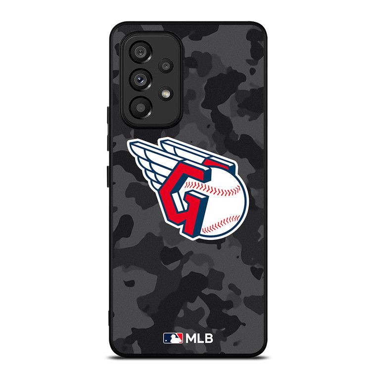 CLEVELAND GUARDIANS BASEBALL BLACK CAMO Samsung Galaxy A53 Case Cover