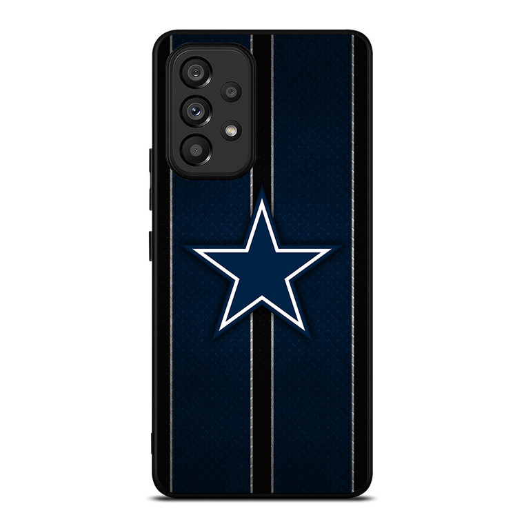 DALLAS COWBOYS NFL METAL STRIPE Samsung Galaxy A53 Case Cover