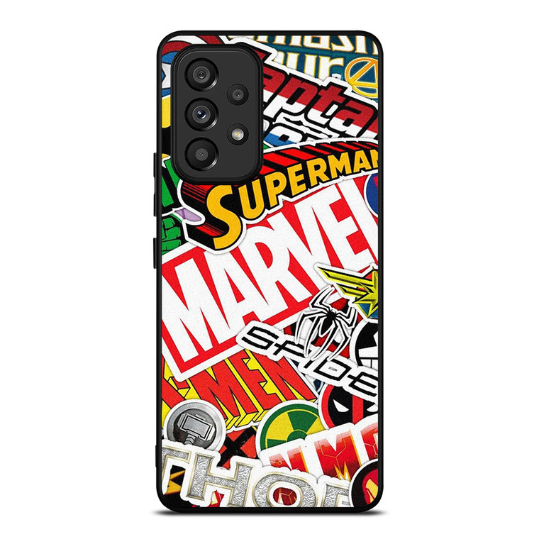DC MARVEL SUPERHERO COLLAGE Samsung Galaxy A53 Case Cover