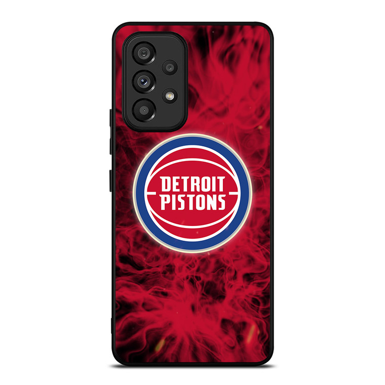 DETROIT PISTONS BASKETBALL NBA FIRE Samsung Galaxy A53 Case Cover