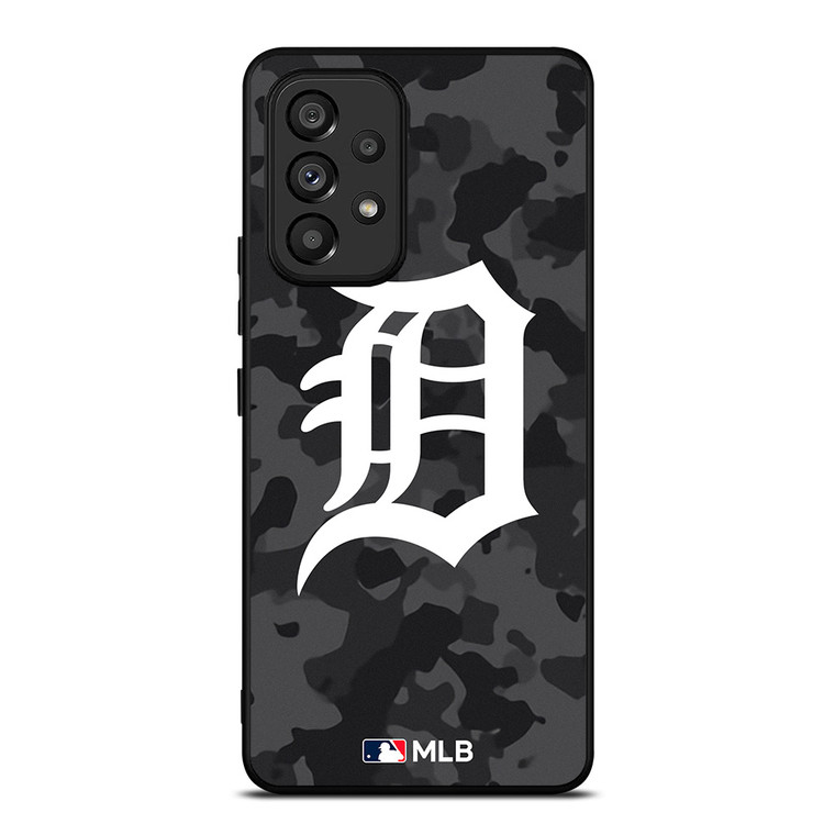 DETROIT TIGERS BASEBALL BLACK CAMO Samsung Galaxy A53 Case Cover
