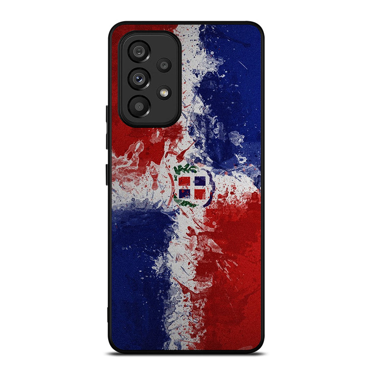 DOMINICAN REPUBLIC FLAG ART Samsung Galaxy A53 Case Cover
