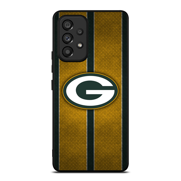 GREEN BAY PACKERS NFL METAL STRIPE Samsung Galaxy A53 Case Cover