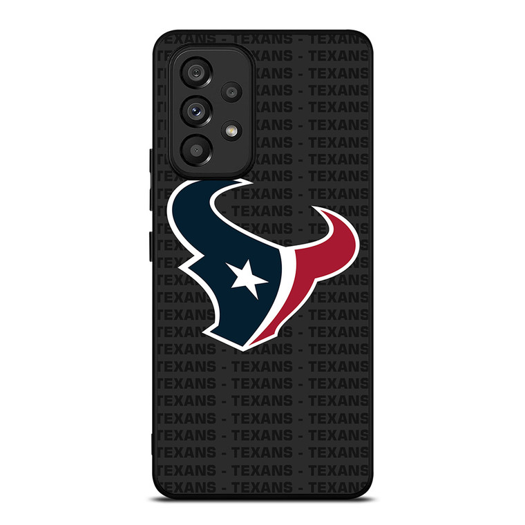 HOUSTON TEXANS FOOTBALL TEXT Samsung Galaxy A53 Case Cover