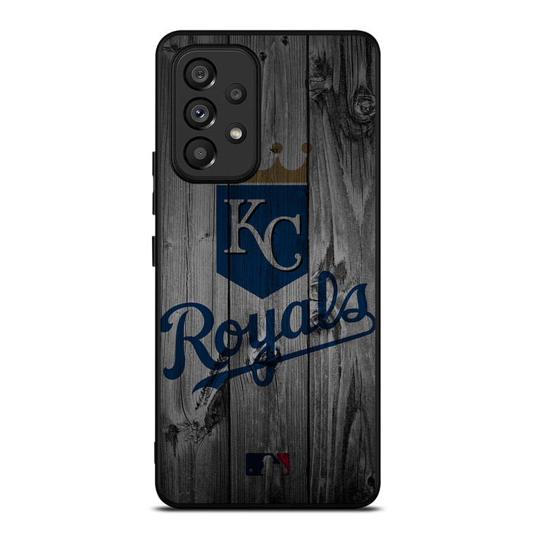 KANSAS CITY ROYALS BASEBALL MLB WOOD LOGO Samsung Galaxy A53 Case Cover