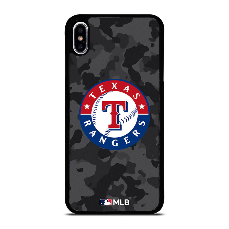 TEXAS RANGERS BASEBALL BLACK CAMO iPhone XS Max Case Cover