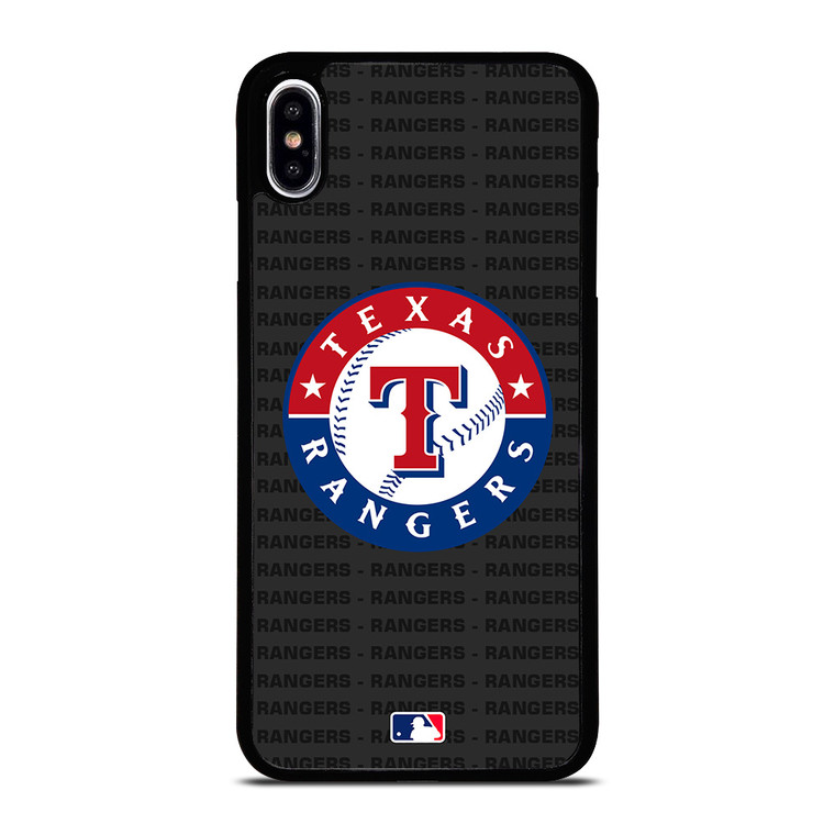 TEXAS RANGERS BASEBALL BLACK iPhone XS Max Case Cover