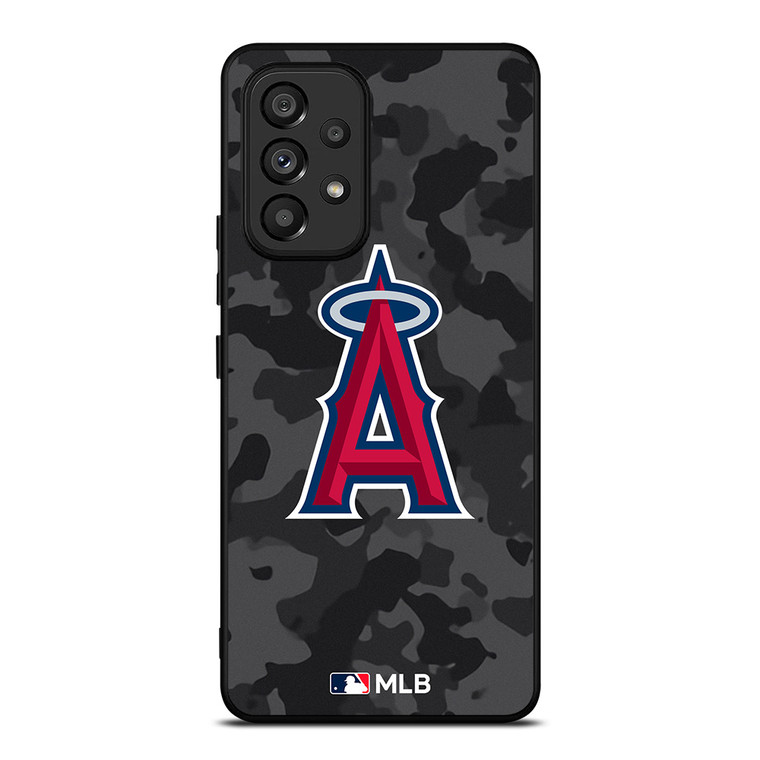 LOS ANGELES ANGELS BASEBALL BLACK CAMO Samsung Galaxy A53 Case Cover