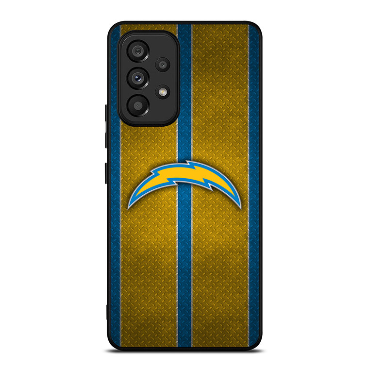 LOS ANGELES CHARGERS NFL METAL STRIPE Samsung Galaxy A53 Case Cover