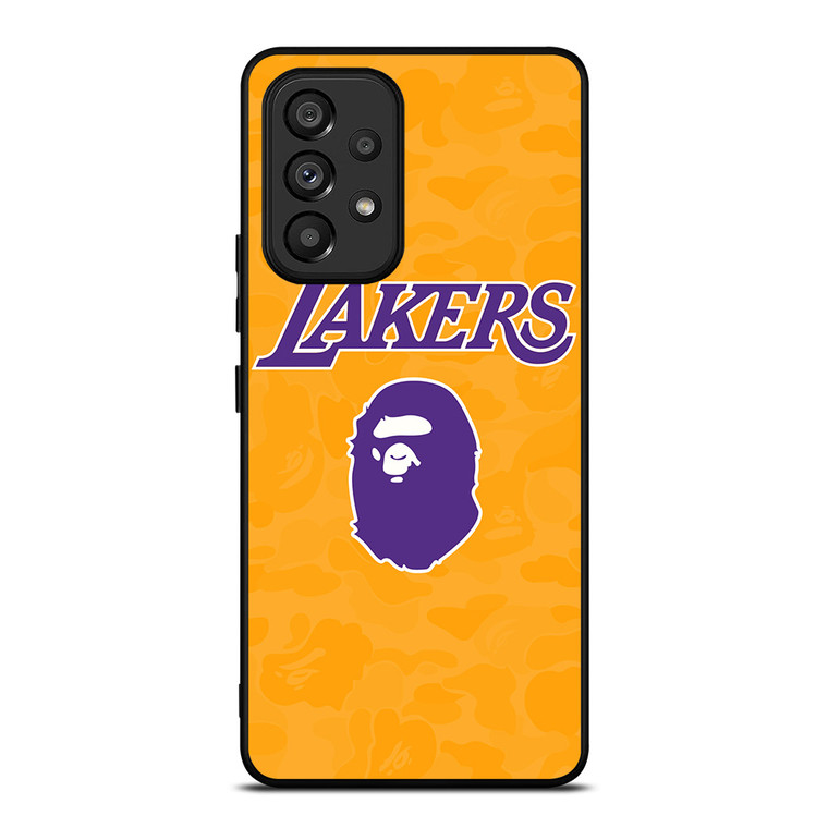 LOS ANGELES LAKERS X BAPE CAMO Samsung Galaxy A53 Case Cover