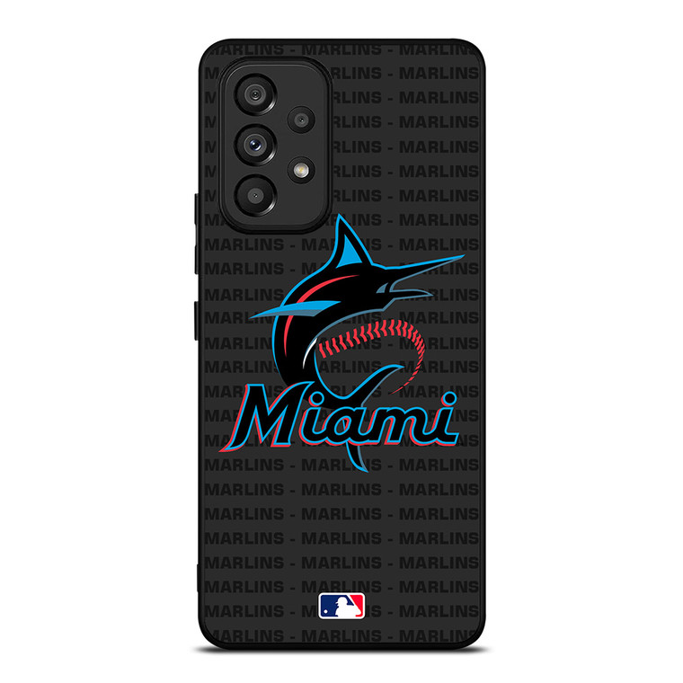 MIAMI MARLINS BASEBALL BLACK Samsung Galaxy A53 Case Cover