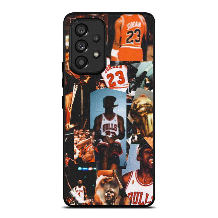 MICHAEL JORDAN RETRO COLLAGE Samsung Galaxy A53 Case Cover