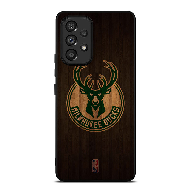 MILWAUKEE BUCKS BASKETBALL COURT NBA Samsung Galaxy A53 Case Cover