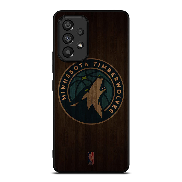 MINNESOTA TIMBERWOLVES BASKETBALL COURT NBA Samsung Galaxy A53 Case Cover