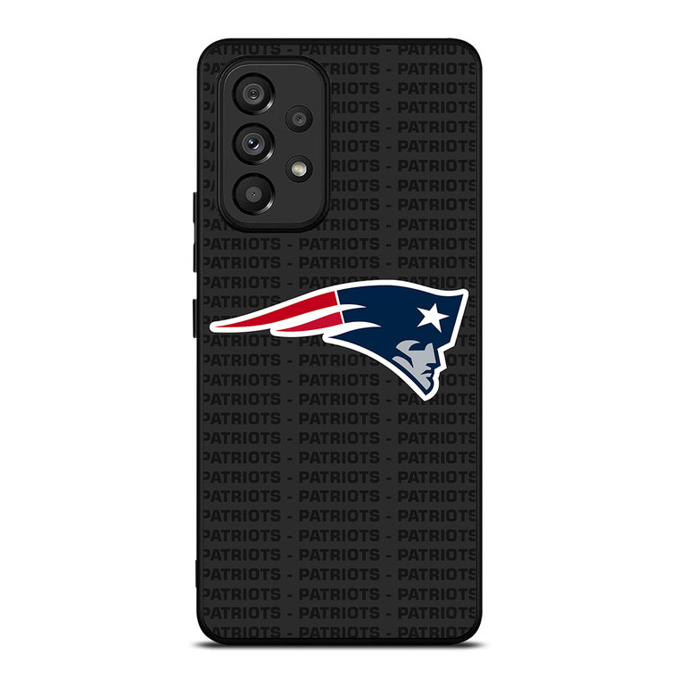 NEW ENGLAND PATRIOTS FOOTBALL TEXT Samsung Galaxy A53 Case Cover