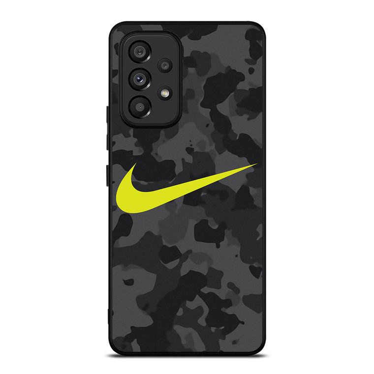 NIKE SWOOSH BLACK CAMO Samsung Galaxy A53 Case Cover