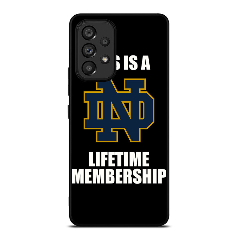 NOTRE DAME FIGHTING IRISH MEMBERSHIP Samsung Galaxy A53 Case Cover