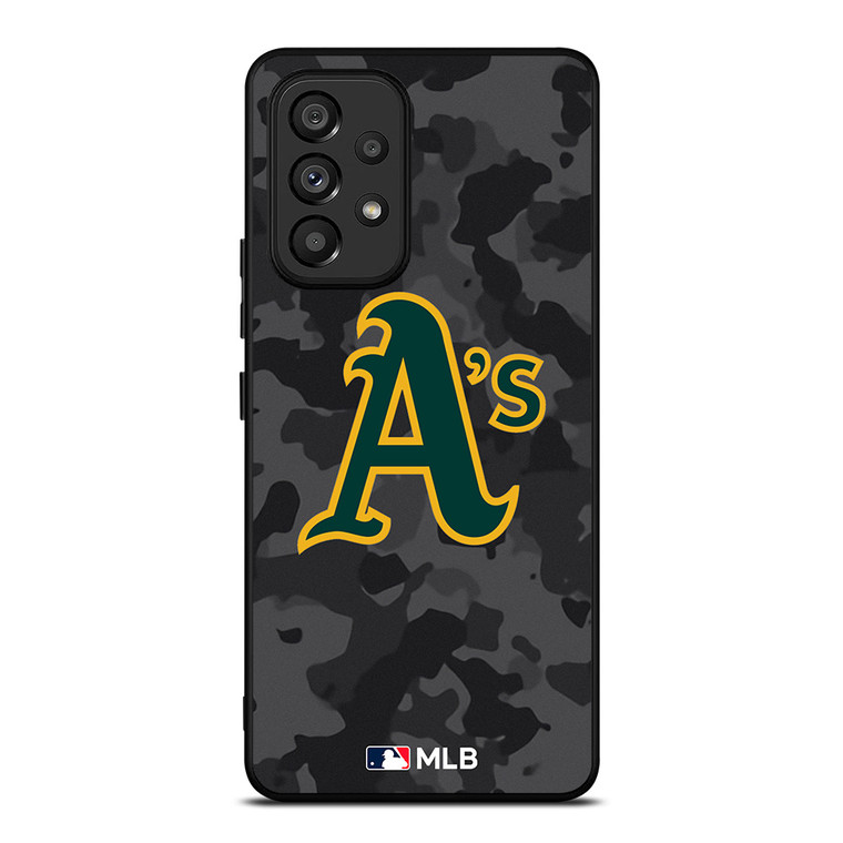 OAKLAND ATHLETICS BASEBALL BLACK CAMO Samsung Galaxy A53 Case Cover