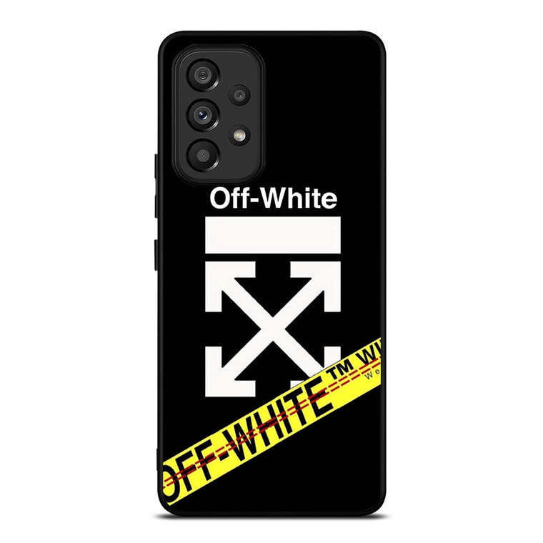 OFF WHITE YELLOW LABEL Samsung Galaxy A53 Case Cover