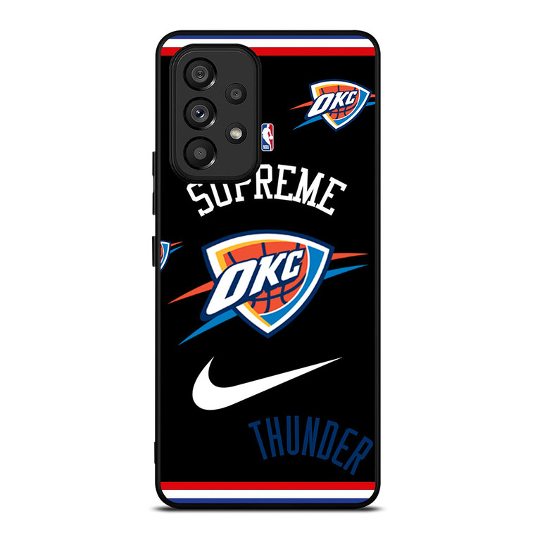 OKLAHOMA CITY THUNDER NBA X SUPREME NIKE Samsung Galaxy A53 Case Cover