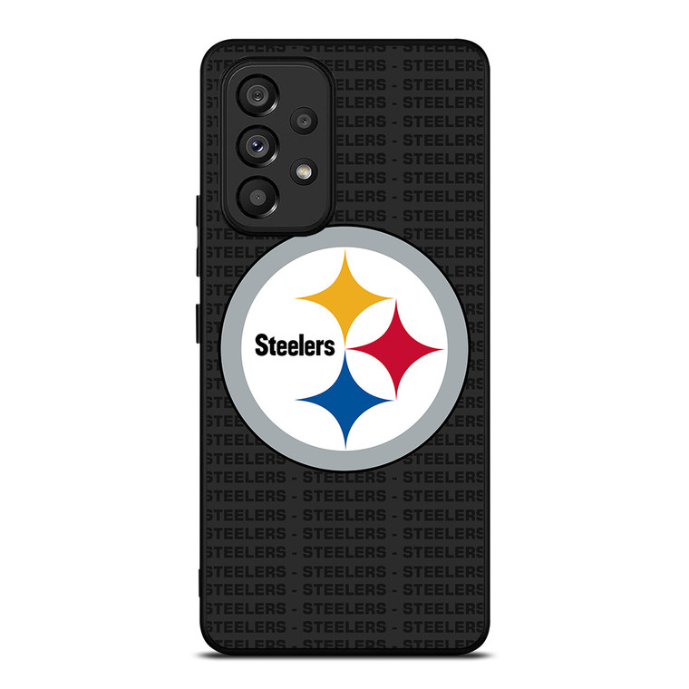 PITTSBURGH STEELERS FOOTBALL TEXT Samsung Galaxy A53 Case Cover
