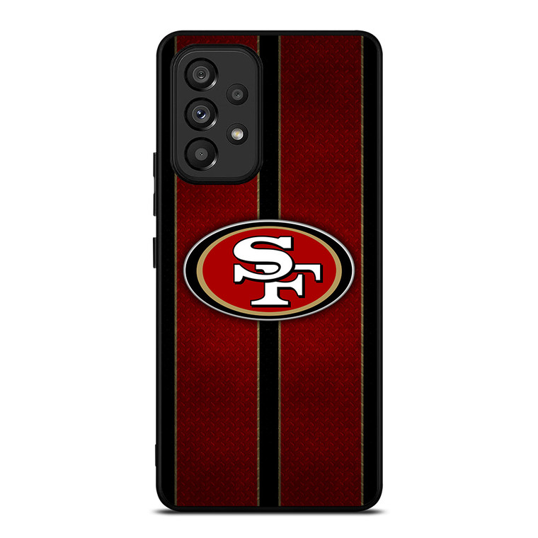 SAN FRANCISCO 49ERS NFL METAL STRIPE Samsung Galaxy A53 Case Cover