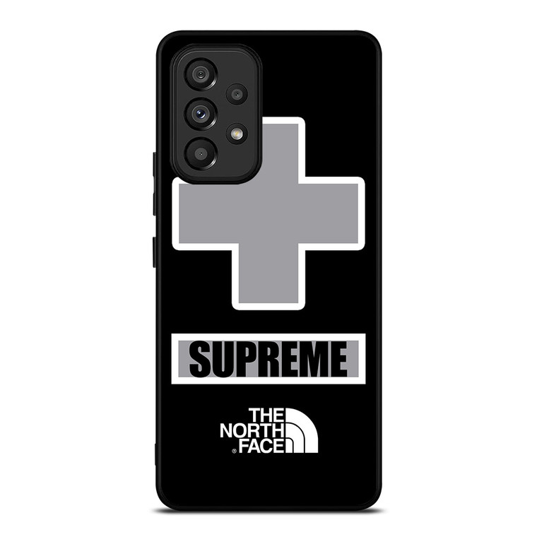 SUPREME X THE NORTH FACE GREY Samsung Galaxy A53 Case Cover