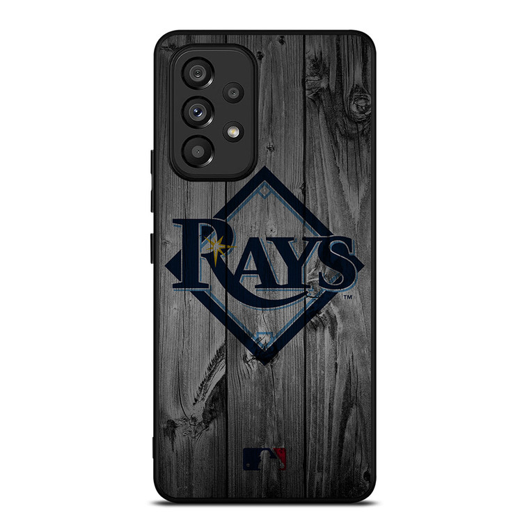 TAMPA BAY RAYS BASEBALL MLB WOOD LOGO Samsung Galaxy A53 Case Cover