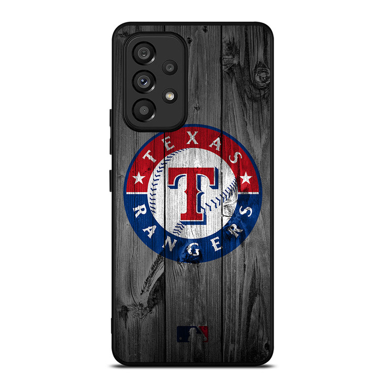 TEXAS RANGERS BASEBALL MLB WOOD LOGO Samsung Galaxy A53 Case Cover