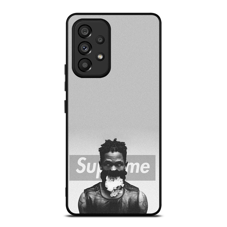 TRAVIS SCOTT SUPREME BLACK WHITE Samsung Galaxy A53 Case Cover