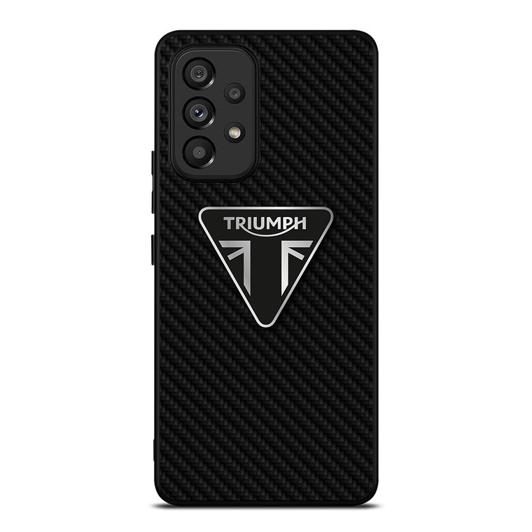 TRIUMPH MOTORCYCLES CARBON FIBER Samsung Galaxy A53 Case Cover TRIUMPH MOTORCYCLES CARBON FIBER Samsung Galaxy A53 Case Cover