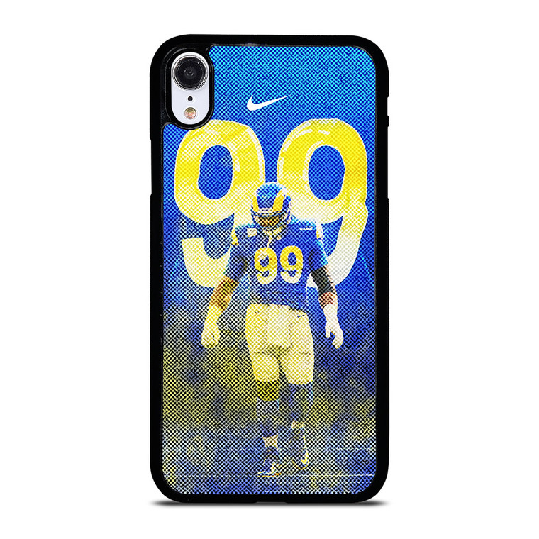 AARON DONALD 99 LOS ANGELES RAMS NFL FOOTBALL iPhone XR Case Cover
