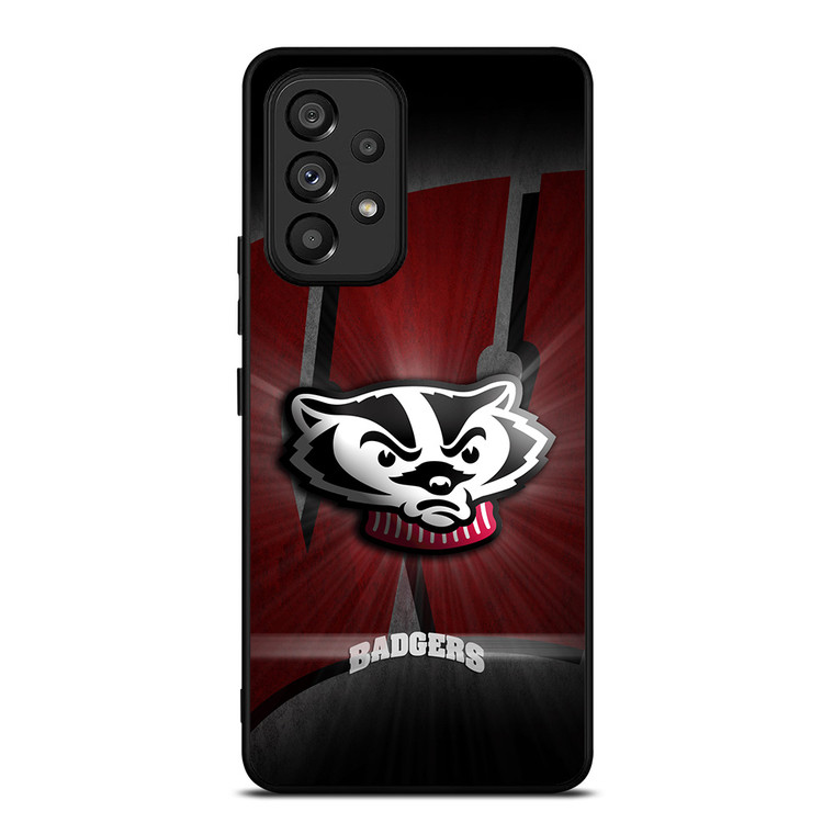 WISCONSIN BADGERS FOOTBALL LOGO Samsung Galaxy A53 Case Cover WISCONSIN BADGERS FOOTBALL LOGO Samsung Galaxy A53 Case Cover