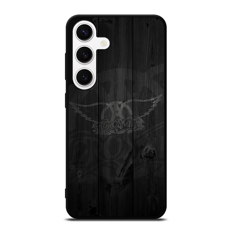 AEROSMITH ROCK BAND WOODEN LOGO Samsung Galaxy S24 Case Cover