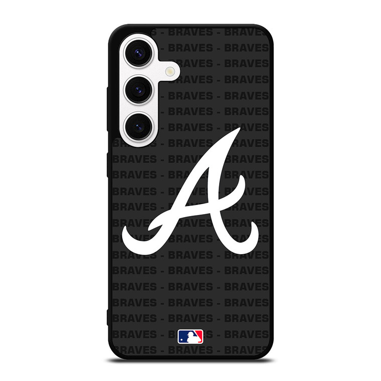 ATLANTA BRAVES BASEBALL BLACK Samsung Galaxy S24 Case Cover