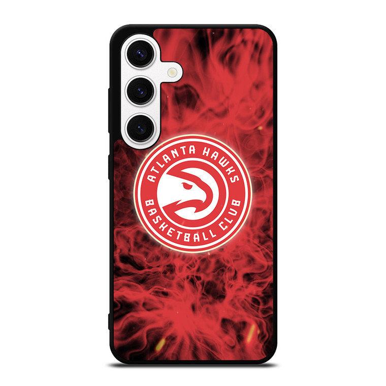 ATLANTA HAWKS BASKETBALL NBA FIRE Samsung Galaxy S24 Case Cover