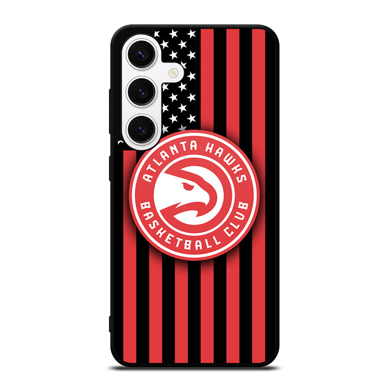 ATLANTA HAWKS NBA USA FLAG Samsung Galaxy S24 Case Cover