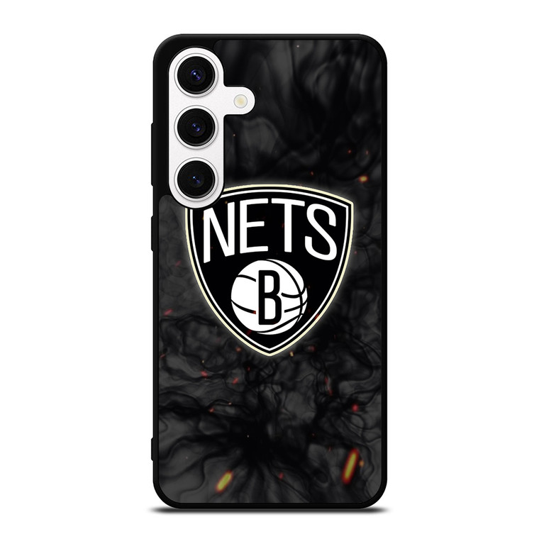 BROOKLYN NETS BASKETBALL NBA FIRE Samsung Galaxy S24 Case Cover