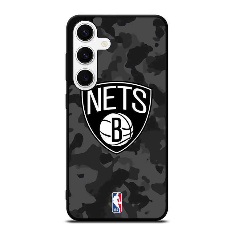 BROOKLYN NETS BLACK CAMO Samsung Galaxy S24 Case Cover