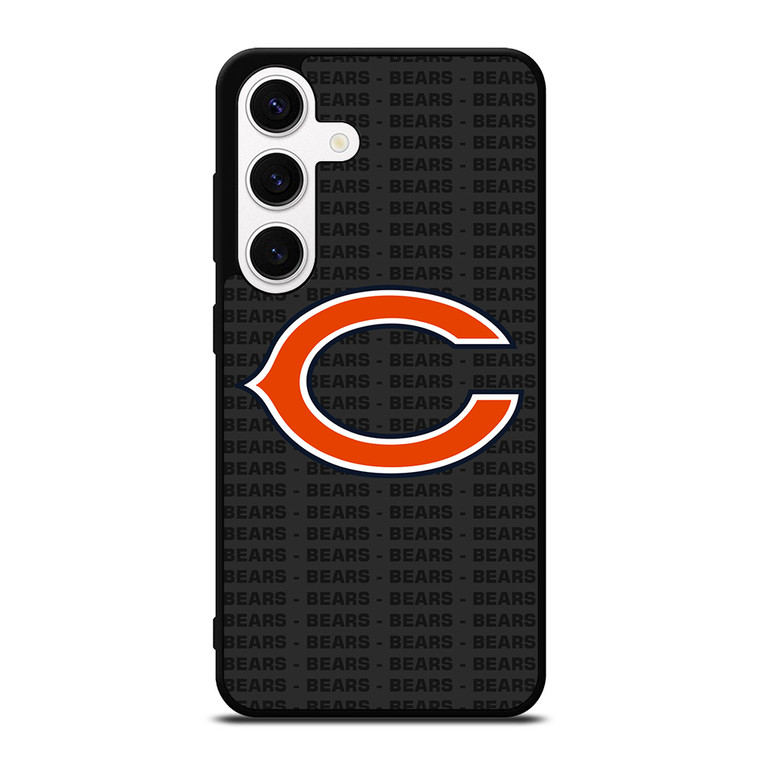CHICAGO BEARS FOOTBALL TEXT Samsung Galaxy S24 Case Cover