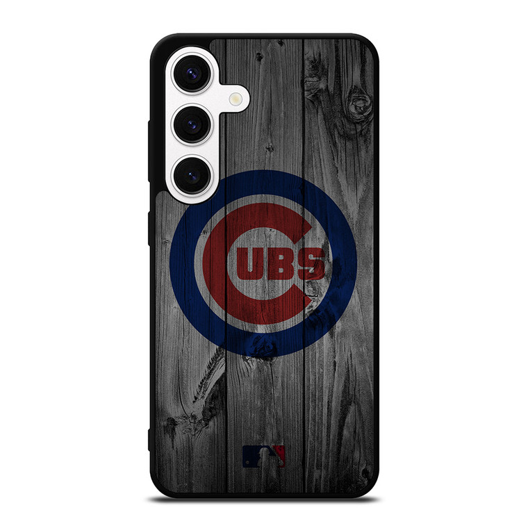 CHICAGO CUBS BASEBALL MLB WOOD LOGO Samsung Galaxy S24 Case Cover